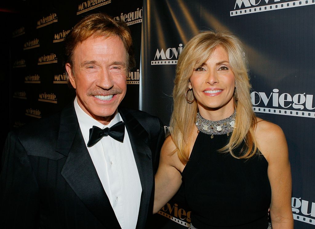 BEVERLY HILLS, CA - FEBRUARY 11:  Actor Chuck Norris and wife Gena O'Kelley attend the 17th Annual Movieguide Faith and Values Awards at the Beverly Hilton Hotel on February 11, 2009 in Beverly Hills, California.  (Photo by Vince Bucci/WireImage)