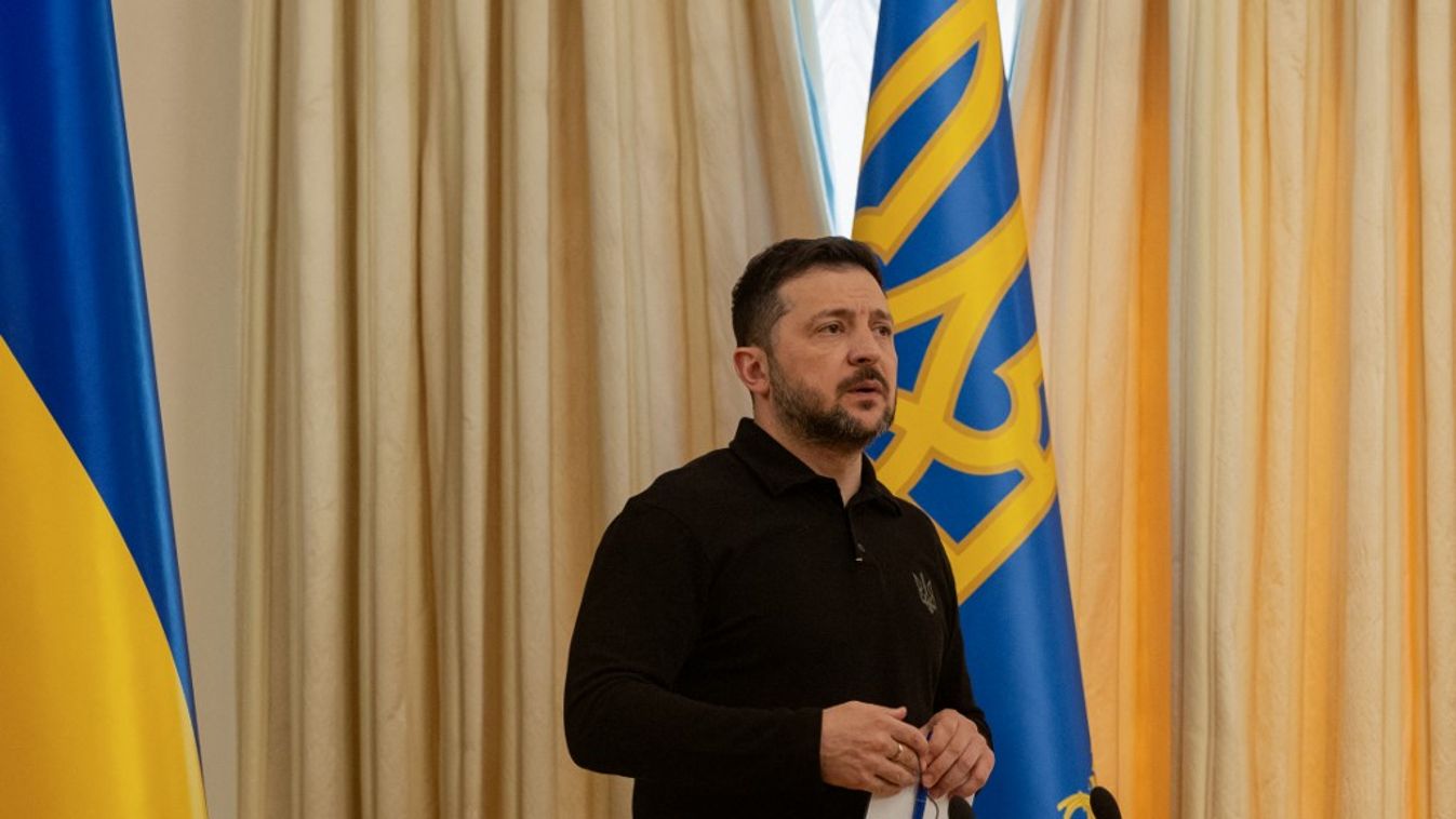 Volodimir Zelenszkij ukrán elnök (Fotó: AFP)
