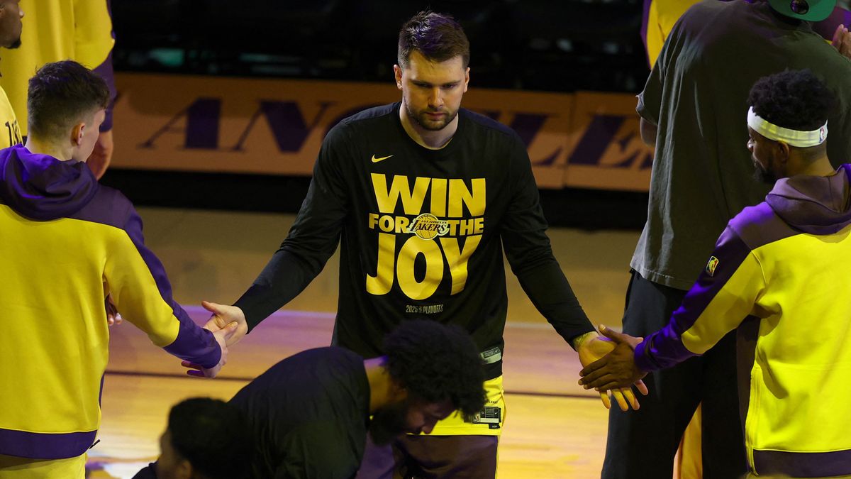 Luka Doncic már a mérkőzés elején koncentrált volt a Los Angeles Lakers csapatában