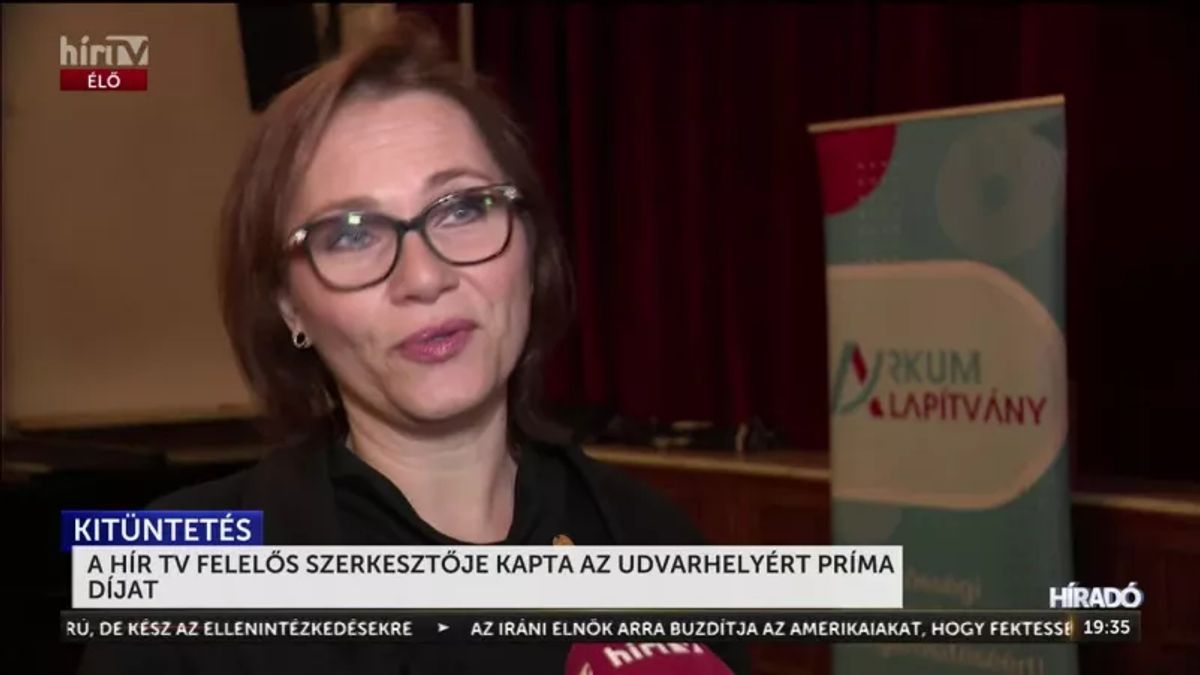 Székelyudvarhely kiválóságai közé választották a Hír TV szerkesztő-műsorvezetőjét, Tóth Adél Melindát + videó