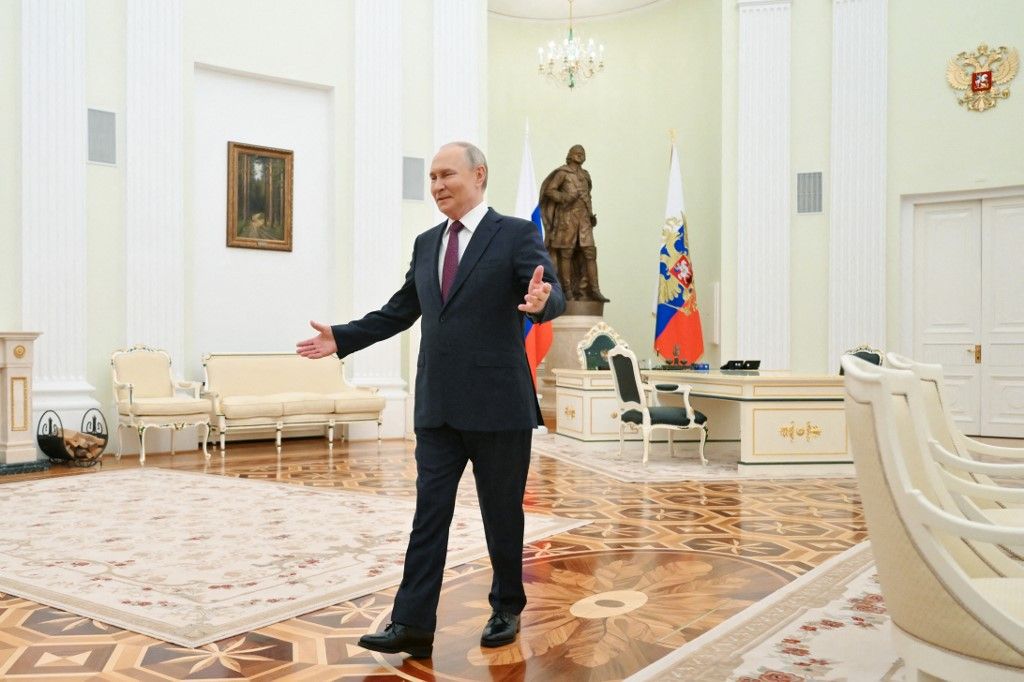 Vlagyimir Putyin orosz elnök (Fotó: AFP)