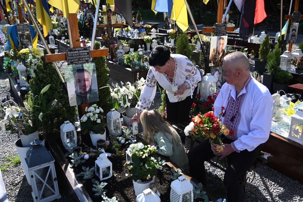 Rengeteg áldozatot követelt az orosz-ukrán háború (Fotó: AFP)