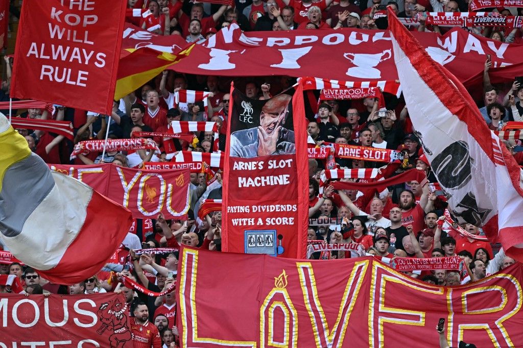 Liverpool, Tottenham, Premier League, angol bajnokság, foci, szurkolók, Szoboszlai Dominik