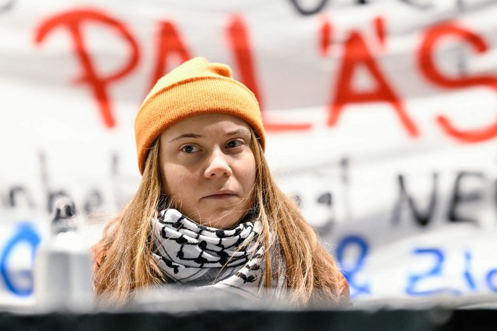 Greta Thunberg svéd klímaaktivista (Fotó: UWE ANSPACH / DPA)