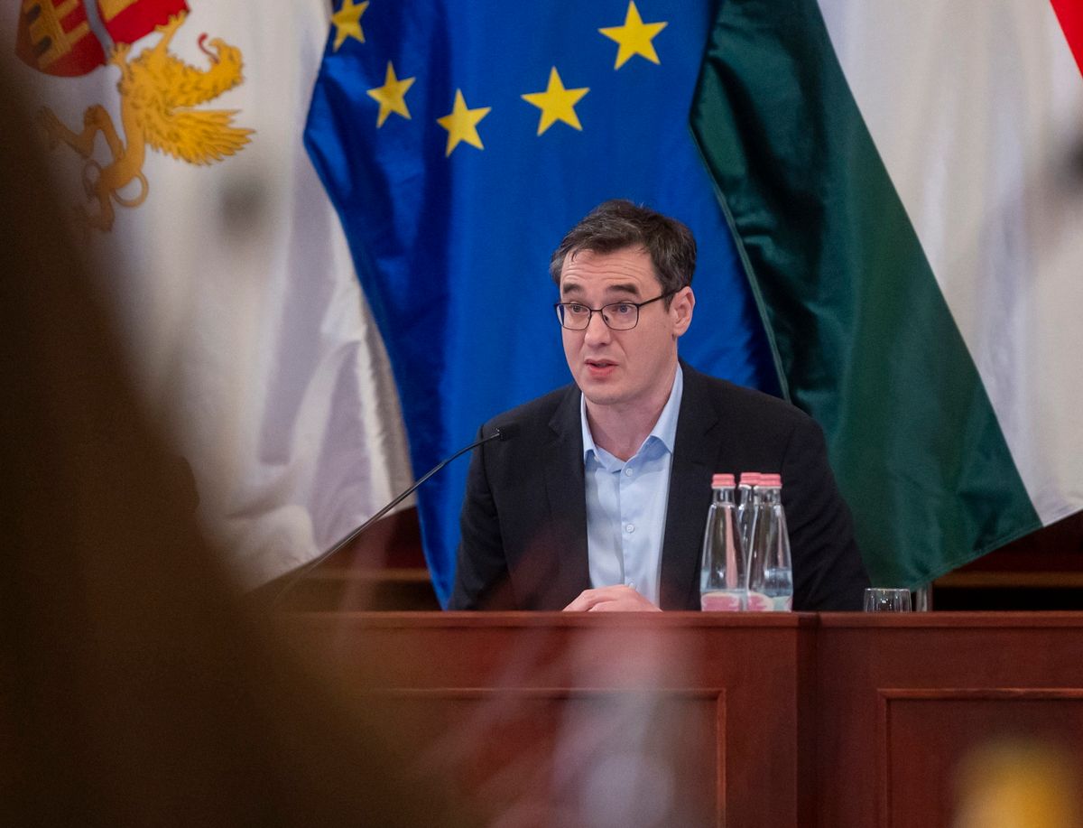 Budapest, 2025. március 26.
Karácsony Gergely főpolgármester a Fővárosi Közgyűlés ülésén a Városháza dísztermében 2025. március 26-án.
MTI/Balogh Zoltán