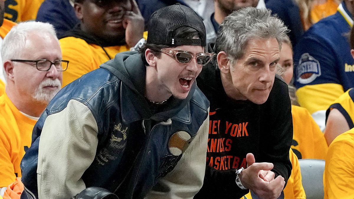 Timothée Chalamet és Ben Stiller így buzdította csapatát, a New York Knicks-t az Indiana Pacers ellen