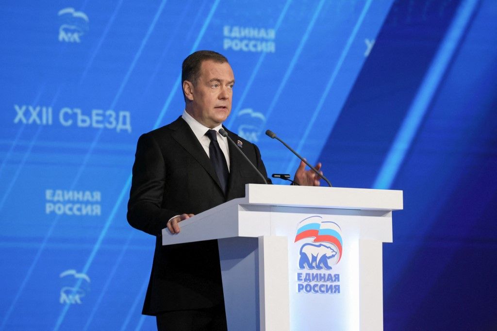 Dmitrij Medvegyev volt orosz elnök (Fotó: AFP)
