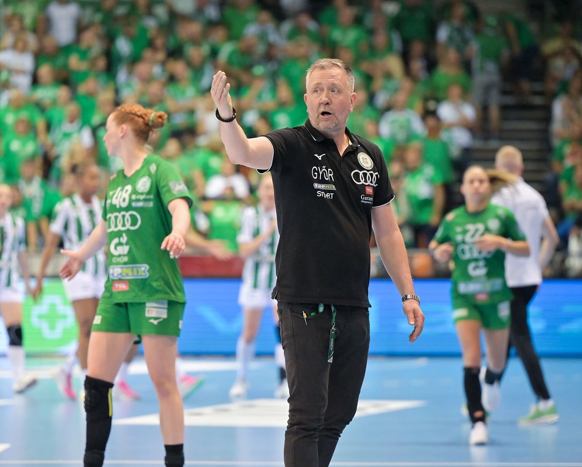 Per Johansson, a győriek svéd szakvezetője idén már egy sorozatot megnyert