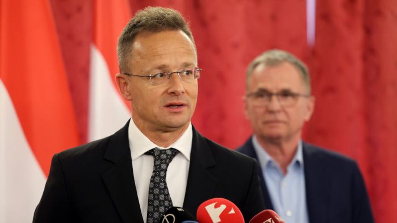 Minister of Foreign Affairs and Trade Peter Szijjarto and Laszlo Horvath, MP of Fidesz (Photo: MTI/Janos Vajda) 