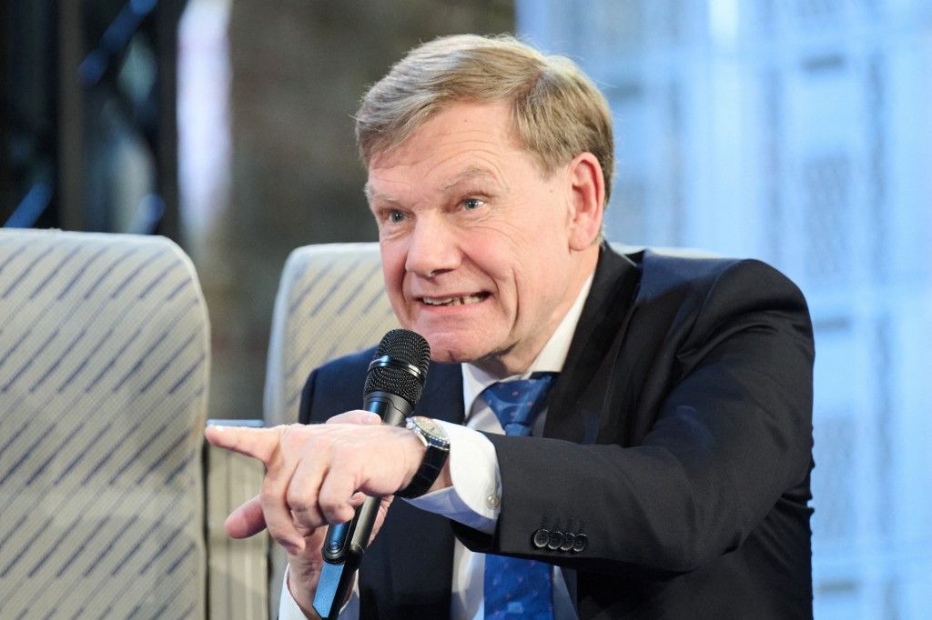 27 May 2025, Berlin: Johann Wadephul (CDU), Foreign Minister, takes part in an on-stage discussion at the WDR Europaforum as part of the Re:publica media conference. Photo: Annette Riedl/dpa (Photo by Annette Riedl / DPA / dpa Picture-Alliance via AFP)