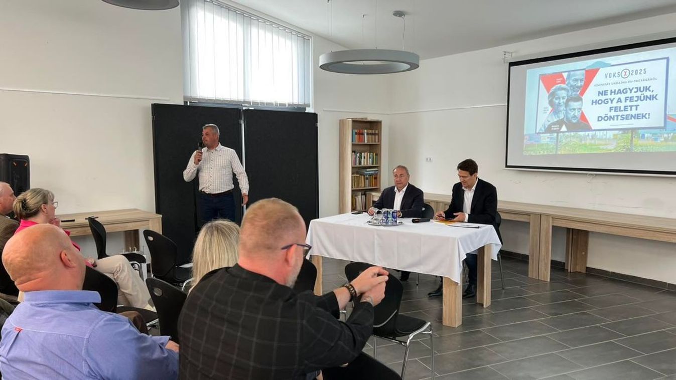 Kovács Zoltán és György László a Voks 2025 véleménynyilvánító szavazásról beszélt (Fotó: Facebook)