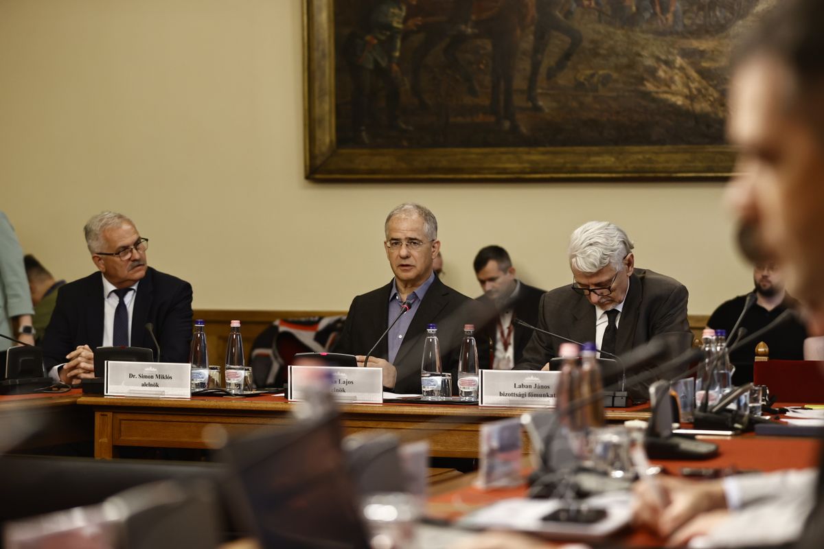 Az Országgyűlés honvédelmi és rendészeti bizottságának ülése Kósa Lajos