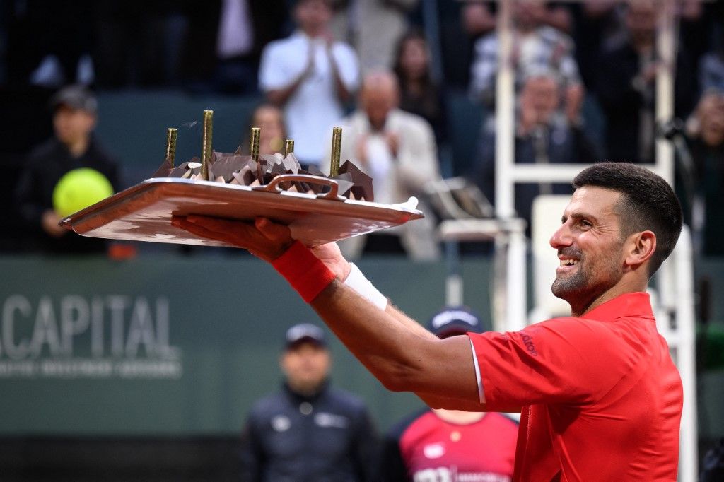 tenisz, Novak Djokovics Genfben ünnepelte a 38. születésnapját. Ha megnyeri a versenyt, ez lehet a századik ATP-tornagyőzelne