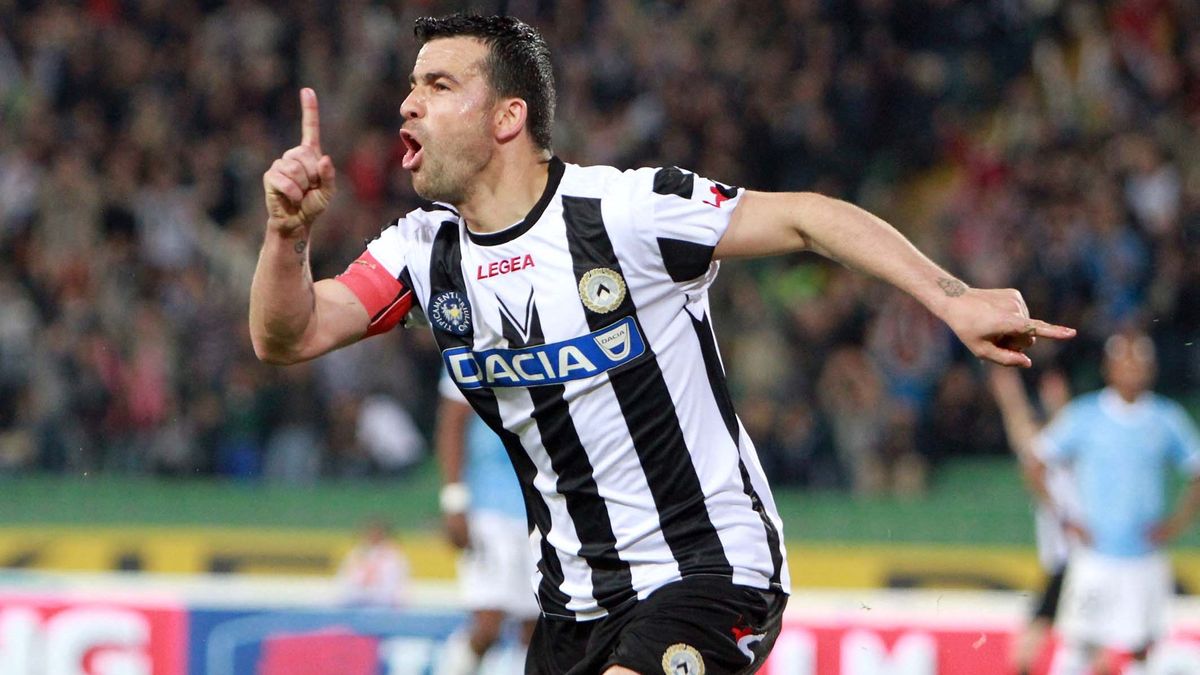 Antonio Di Natale a Serie A legveszélyesebb csatára volt hosszú éveken át.