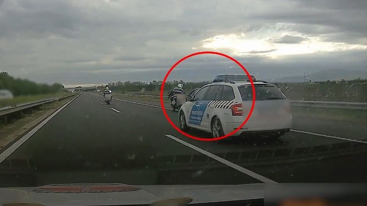 Hajmeresztő üldözés volt az M3-ason, kevésen múlt a rendőrmotoros élete  + videó
