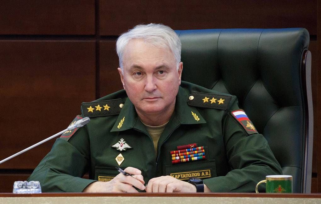 MOSCOW, RUSSIA - OCTOBER 17, 2018: Russia's Deputy Defence Minister Andrei Kartapolov attends a meeting of the Public Council under the Russian Defence Ministry in the National Defence Management Centre in Moscow. Olga Balashova/Russian Defence Ministry Press Office/TASS
–осси€. ћосква. «аместитель министра обороны –‘ јндрей артаполов во врем€ заседани€ ќбщественного совета при ћинистерстве обороны –‘ в Ќациональном центре управлени€ обороной страны. јлексей ≈решко/ѕресс-служба ћинобороны –‘/“ј——