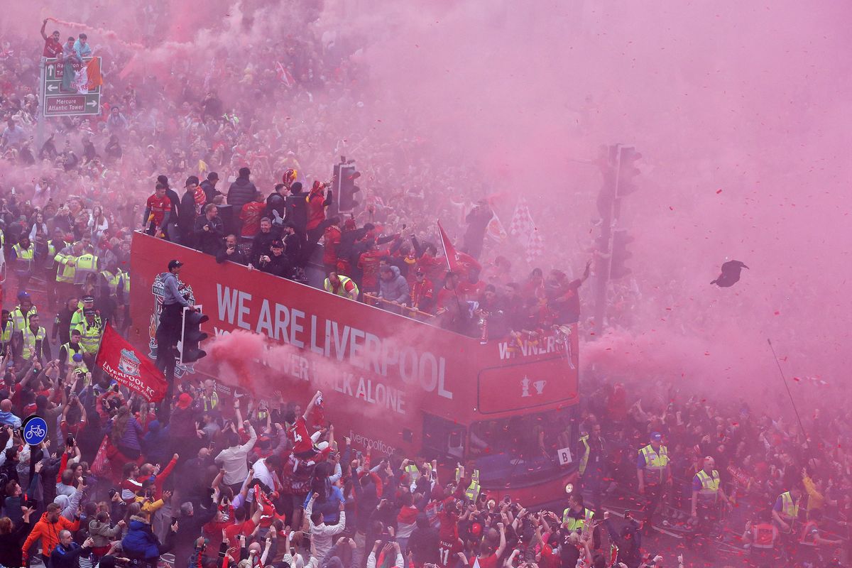 A Liverpool legutóbb 2022-ban tartott buszparádét, amikor a Ligakupát és az FA-kupát megnyerték