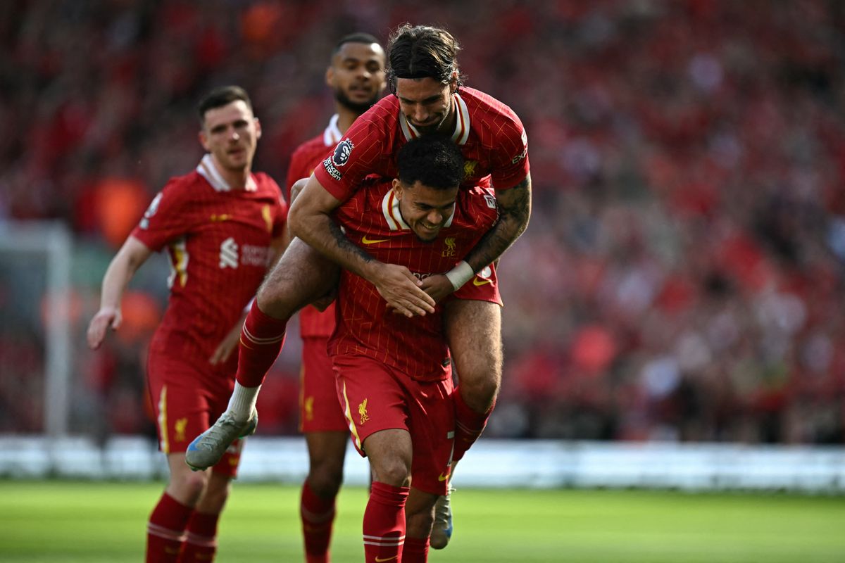 Szoboszlai és Luis Díaz itt a Liverpool Tottenham elleni meccsén ünnepel gólt
