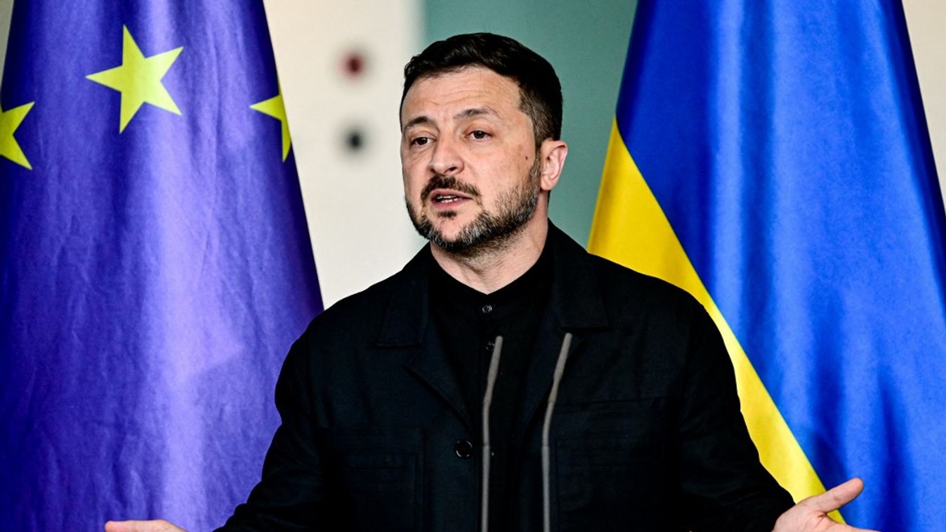 Volodimir Zelenszkij ukrán elnök (Fotó: AFP)