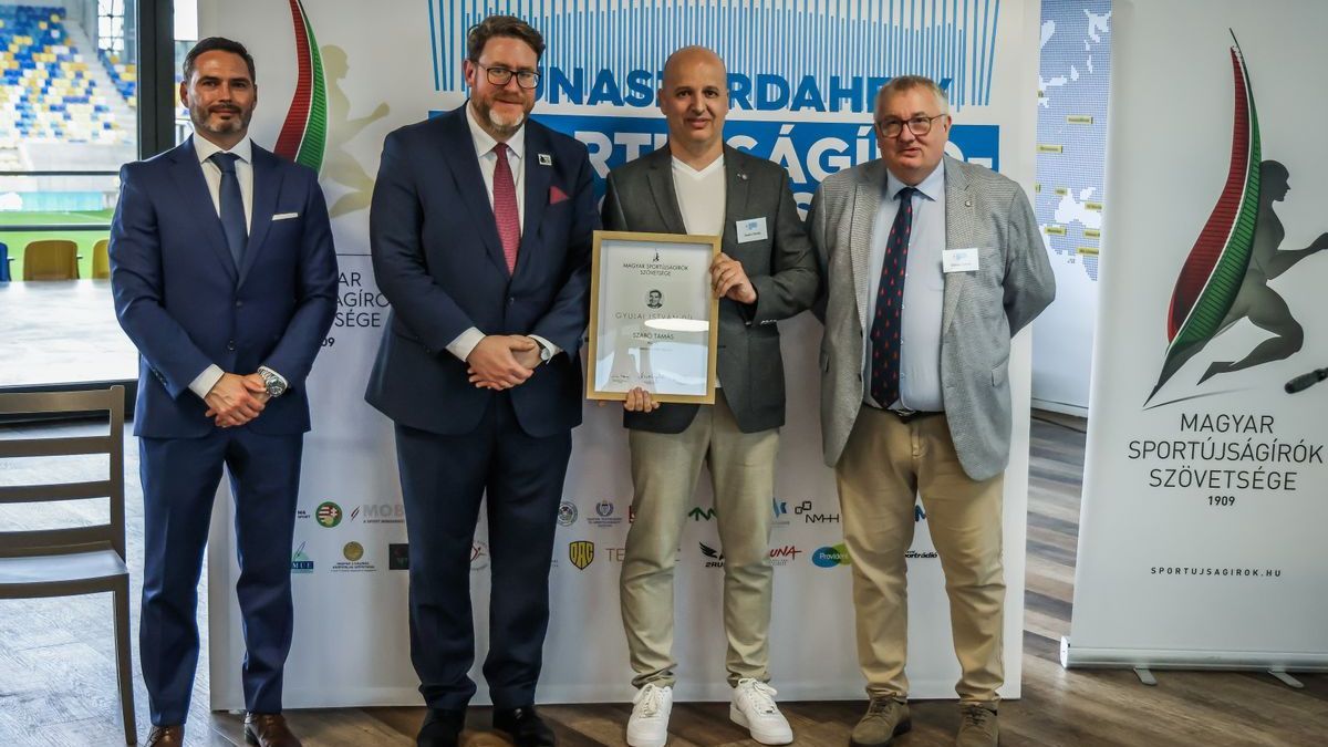 Gyulai István-díjat kapott Szabó Tamás, a Mediaworks sportszerkesztője