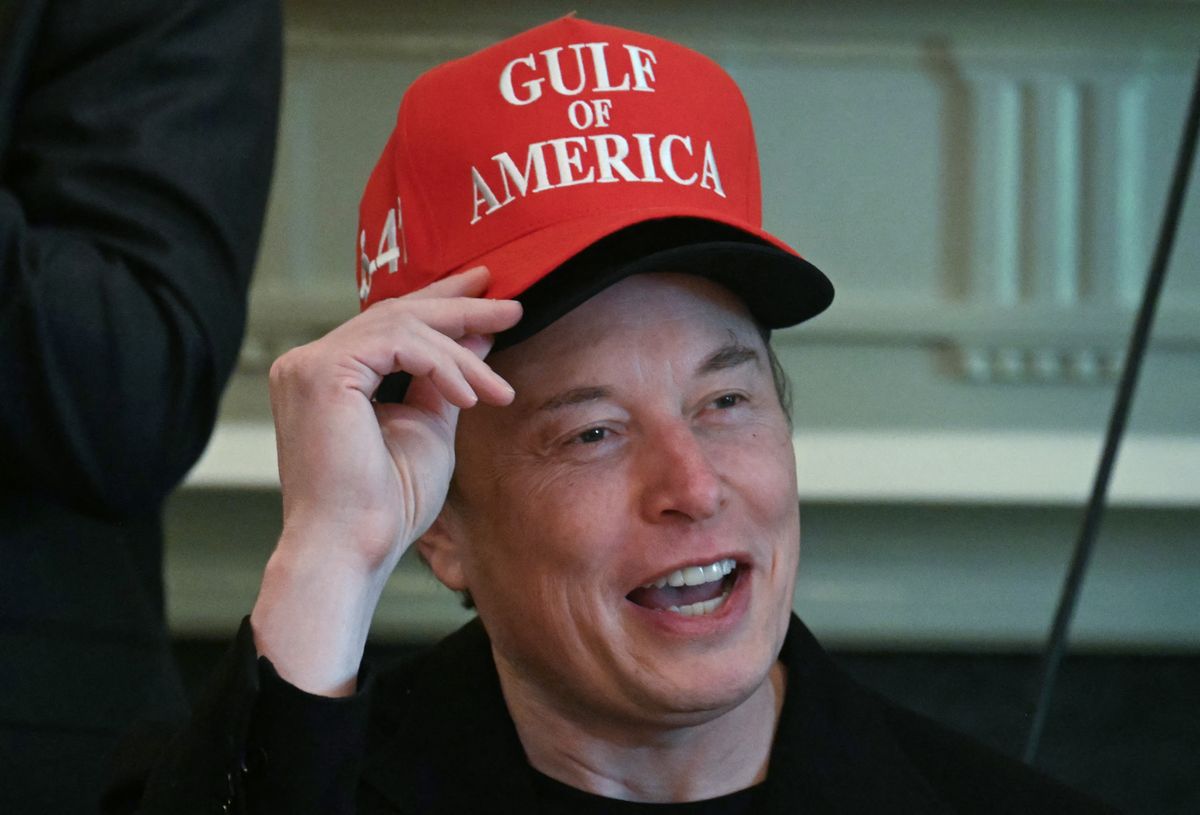 Elon Musk a Kabinet szobában