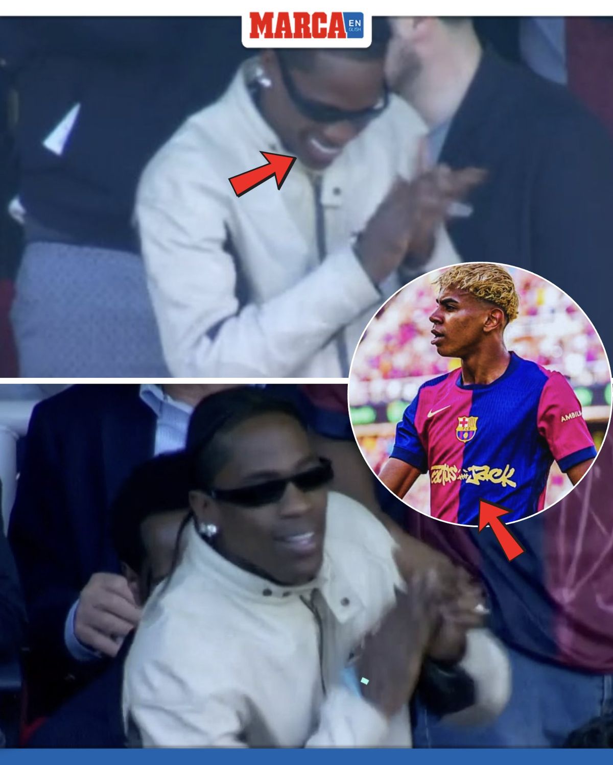 Travis Scott a Barcelona díszpáholyában