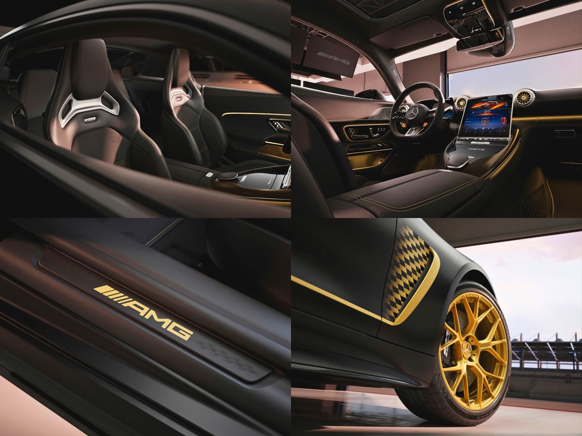 Mercedes-AMG GT 63 4MATIC+ „APXGP Edition“ (Energieverbrauch kombiniert: 14,0 l/100 km | CO₂-Emissionen kombiniert: 319 g/km | CO₂-Klasse: G)
Mercedes-AMG GT 63 4MATIC+ “APXGP Edition” (combined energy consumption: 14.0 l/100 km | combined CO₂ emissions: 319 g/km | CO₂ class: G) / AMG