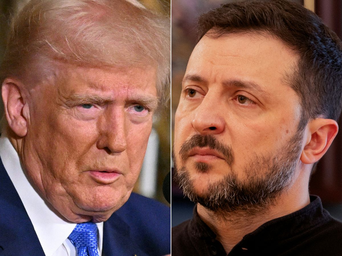 Donald Trump és Volodimir Zelenskij ukrán miniszterelnök.