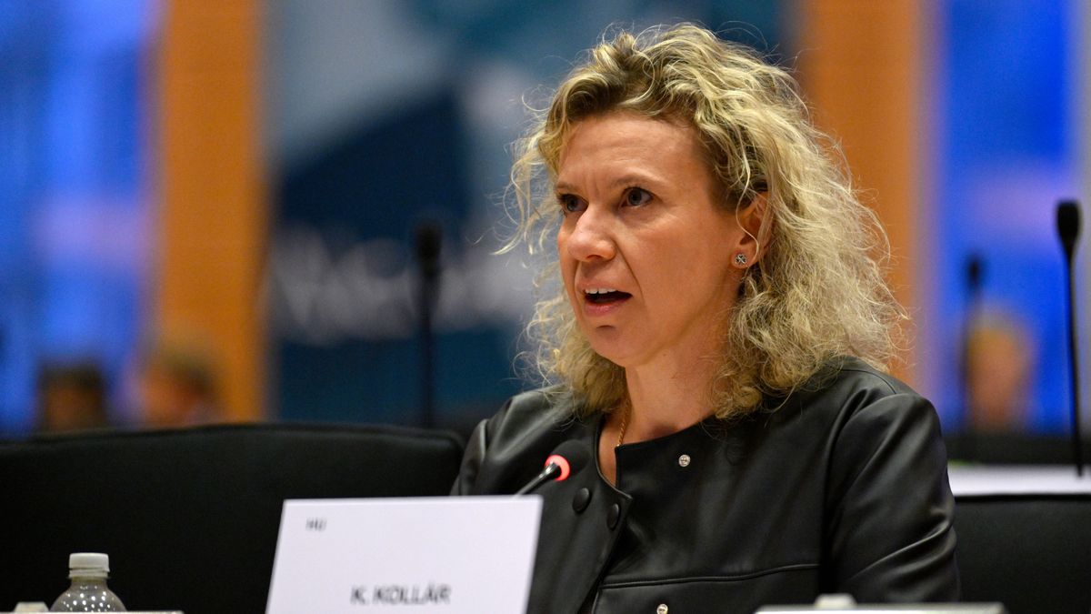 Brüsszel, 2024. november 18.
Kollár Kinga, a Tisza Párt EP-képviselője felszólal az Európai Parlament Gazdasági és Monetáris Bizottságának (ECON) brüsszeli ülésén 2024. november 18-án.
MTI/Purger Tamás