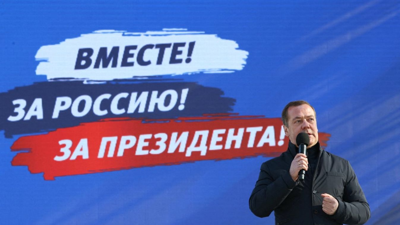Dmitrij Medvegyev volt orosz elnök (Fotó: AFP) 