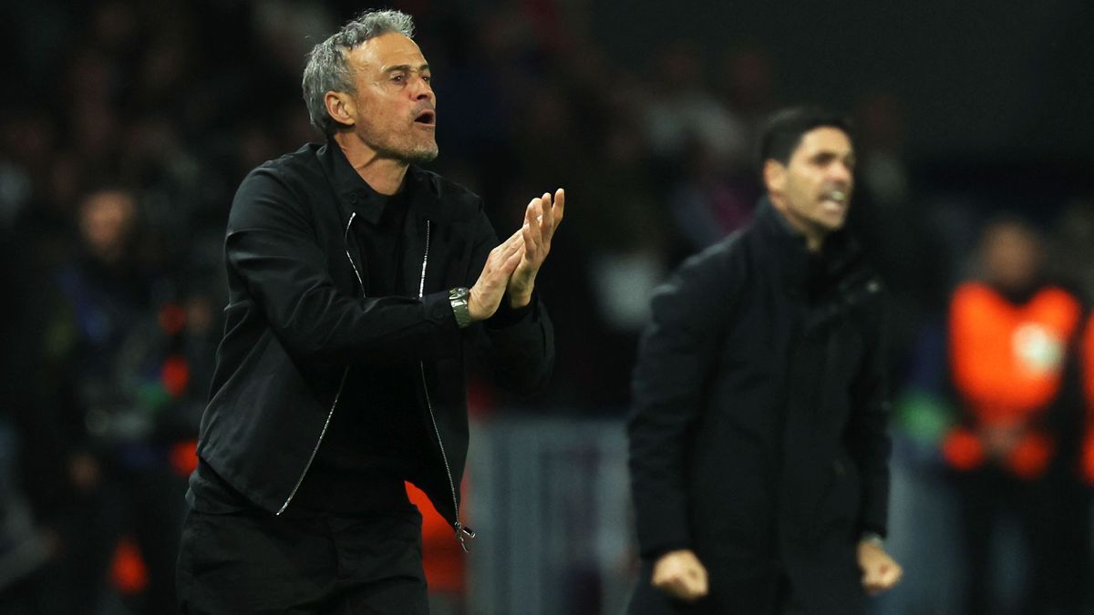 Luis Enrique szerint Mikel Arteta nem veszi figyelem, hogy a PSG szerzett több gólt.