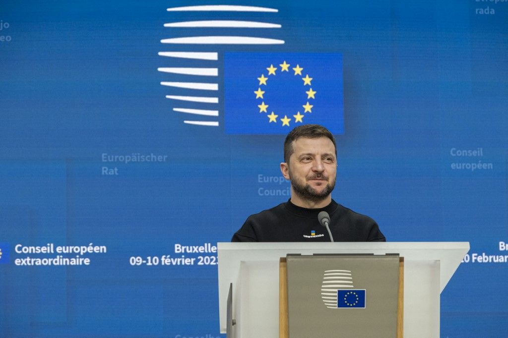 Volodimir Zelenszkij, Ukrajna elnöke (Fotó: AFP)