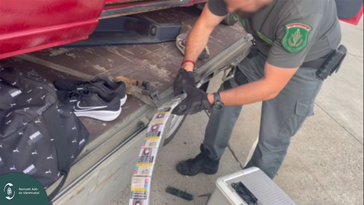 Cigarettakígyókat fogtak a Nemzeti Adó- és Vámhivatal munkatársai