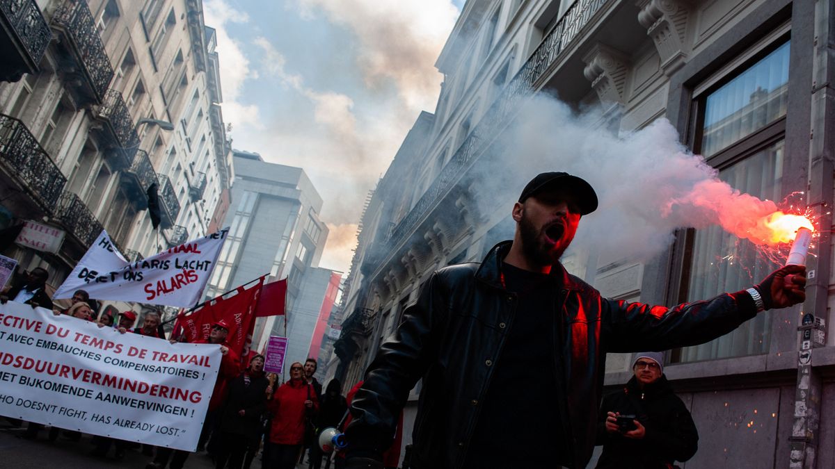 Illusztráció: Antifa támadók zavarták meg az MCC rendezvényét Brüsszelben.