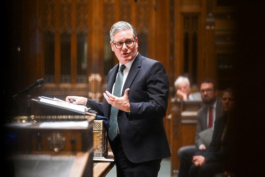 A handout photograph released by the UK Parliament shows Britain's Prime Minister Keir Starmer speaking to MPsabout the partnership agreement signed the European Union during the EU and UK summit, in the House of Commons, in London, on May 20, 2025. (Photo by House of Commons / AFP) / RESTRICTED TO EDITORIAL USE - NO USE FOR ENTERTAINMENT, SATIRICAL, ADVERTISING PURPOSES - MANDATORY CREDIT " AFP PHOTO / HO / House of Commons"