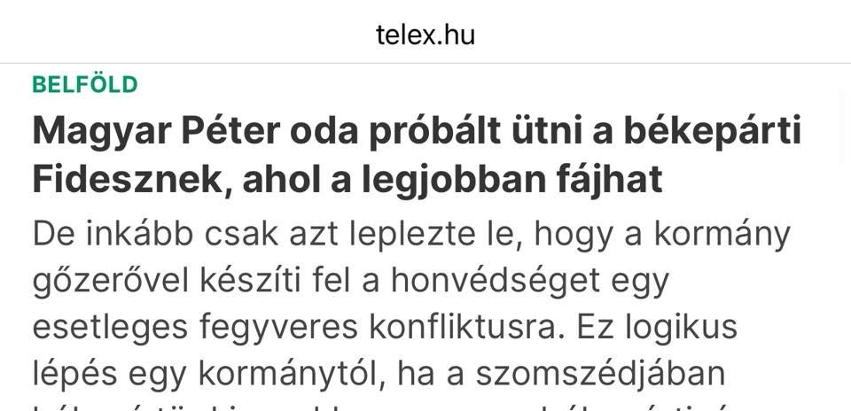 Telex, Magyar Péter, hangfelvétel