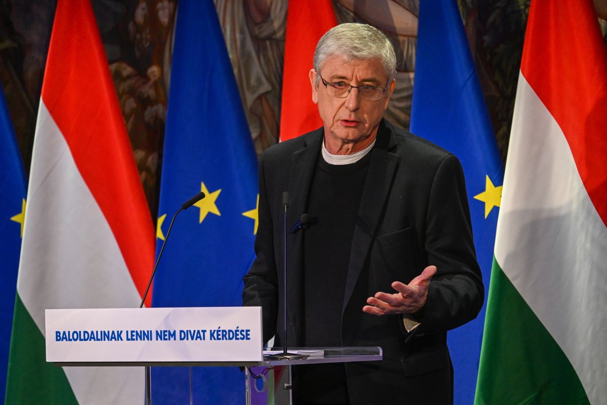 Budapest, 2025. február 23.
Gyurcsány Ferenc, a Demokratikus Koalíció (DK) elnöke 21. évértékelő beszédét tartja a budapesti Radisson Blu Béke Hotelben 2025. február 23-án.
MTI/Illyés Tibor
