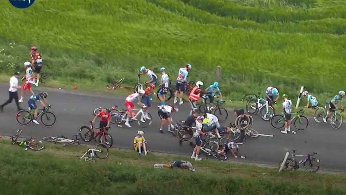 Természeti erő okozott tömegbalesetet a Tour de Hongrie-n