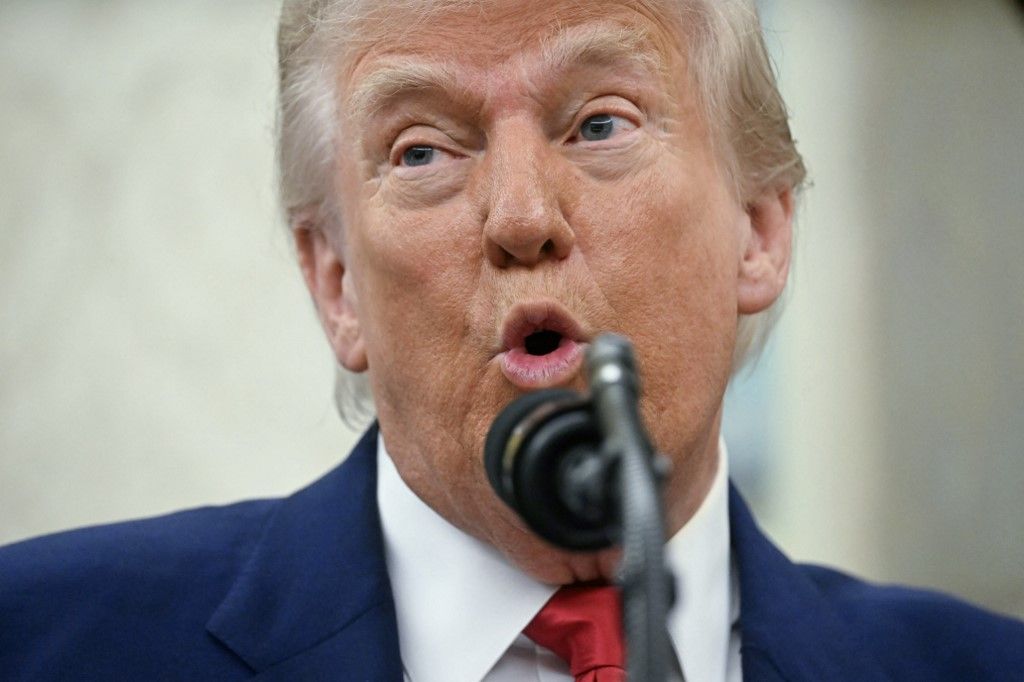 Putyin elnöknek üzent Donald Trump (Fotó: AFP)