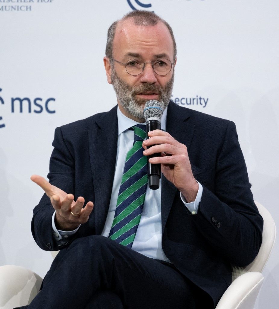 Manfred Weber, az Európai Néppárt elnöke (Fotó: AFP)