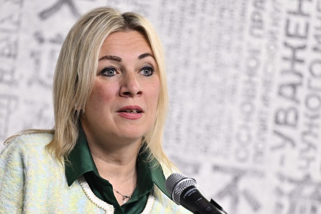 Marija Zaharova szerint Zelenszkij rendszerének vége (Fotó: AFP)