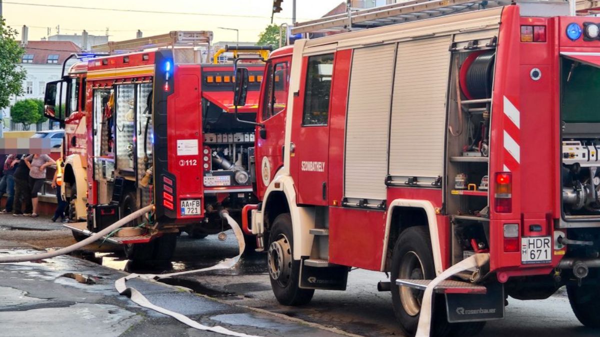 Riadalom Szombathelyen: sűrű fekete füst miatt kellett elhagyniuk a lakóknak egy tízemeletes házat