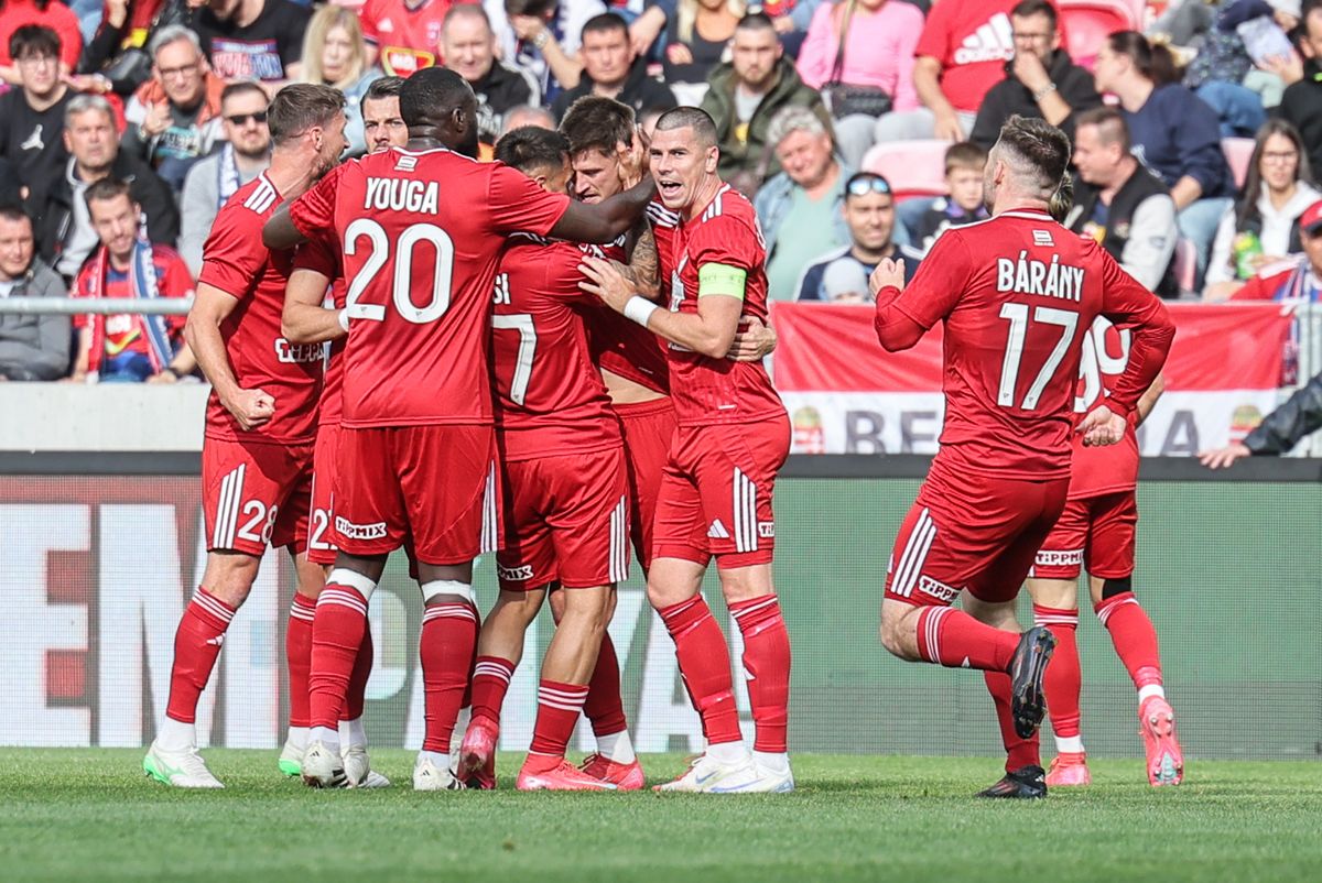 Jogos volt a debreceniek nagy öröme a gól után, nagyot lépetek a bennmaradás felé a 21. percben.
