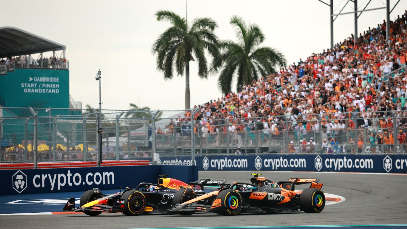Max Verstappen és Lando Norris csörtéje Miamiban folytatódott