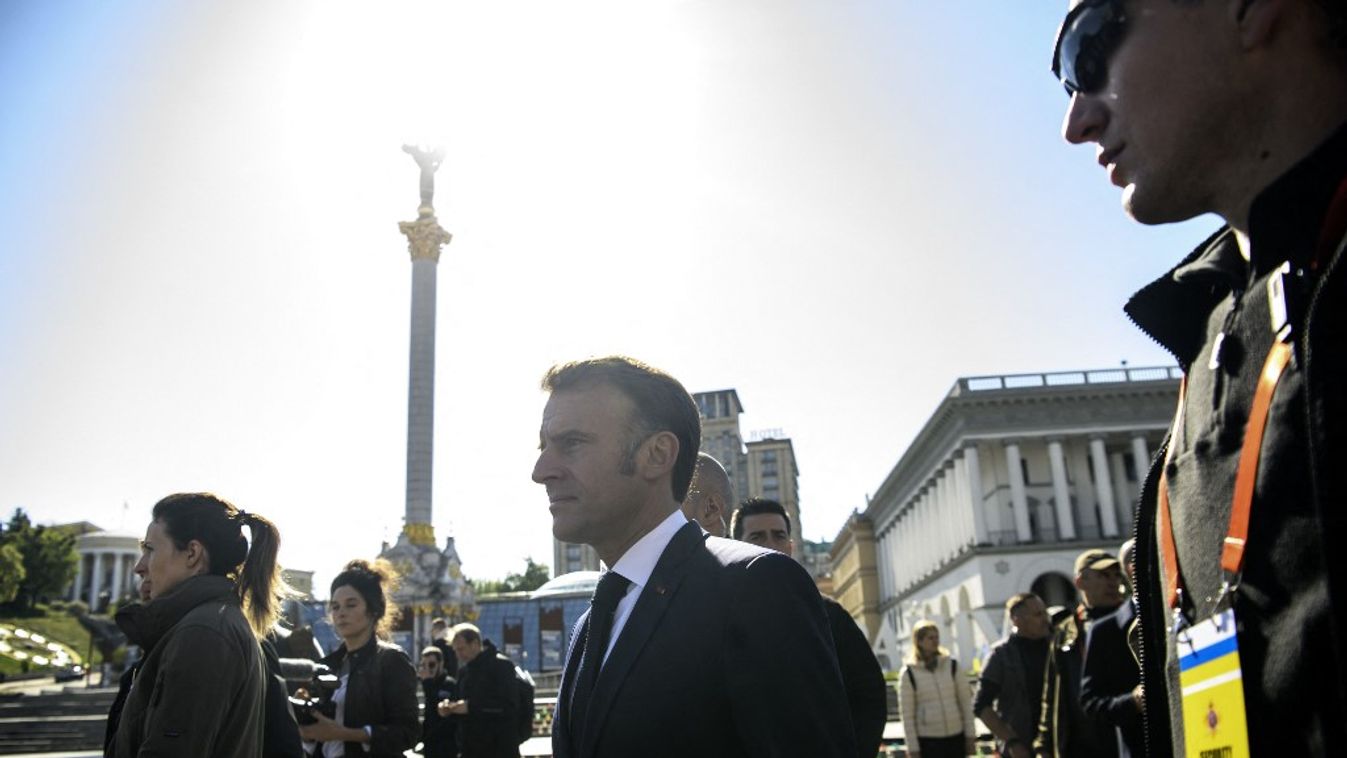 Emmanuel Macron francia elnök (Fotó: AFP)