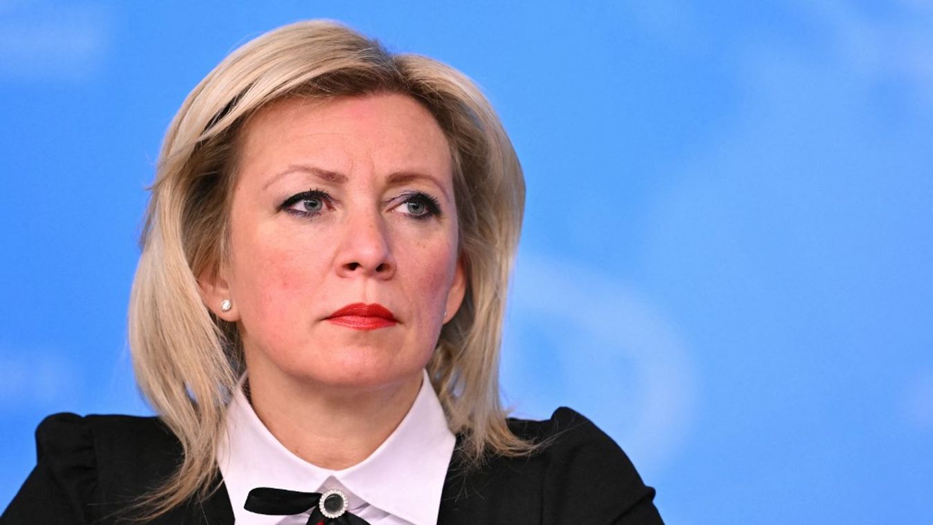 Marija Zaharova, az orosz külügyminisztérium szóvivője (Fotó: AFP)
