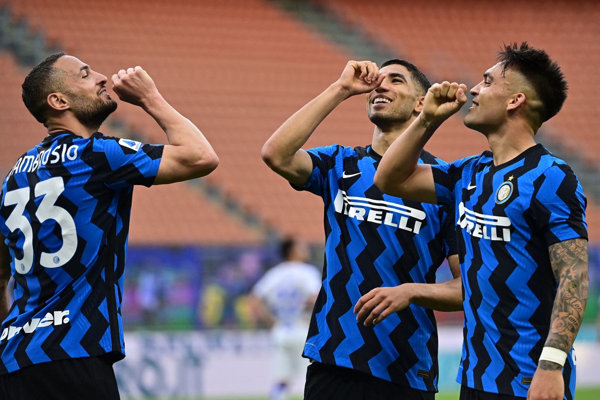 Asraf Hakimi és Lautaro Martínez négy éve együtt nyert bajnoki címet az Inter színeiben, a marokkói az idei BL-döntőben PSG-játékosként már ellenfél lesz