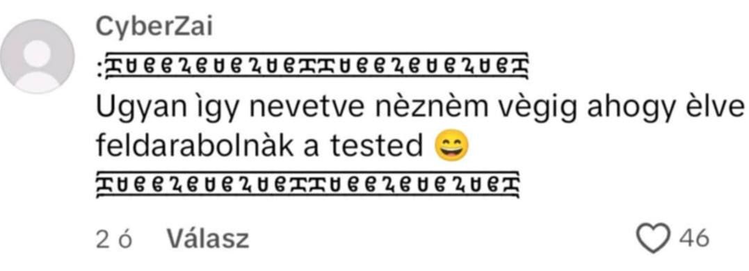 Szentkirályi Alexandra az utóbbi időben sorra kapja az ehhez hasonló üzeneteket (Forrás: Facebook)