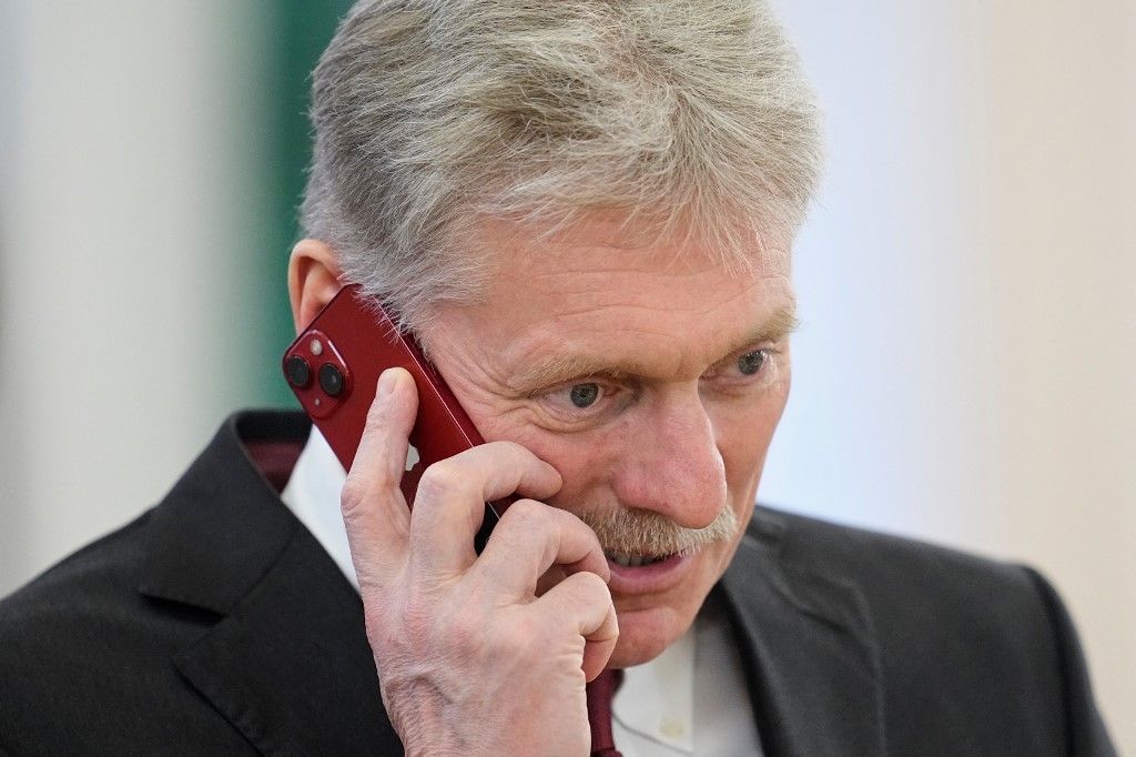 Dmitrij Peszkov elárulta Zelenszkij tervét (Fotó: AFP)