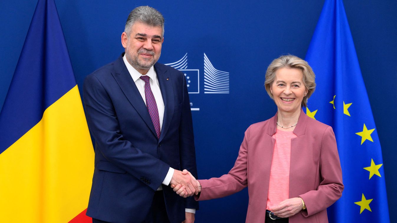 Marcel Ciolacu Románia miniszterelnöke Ursula Von der Leyennel